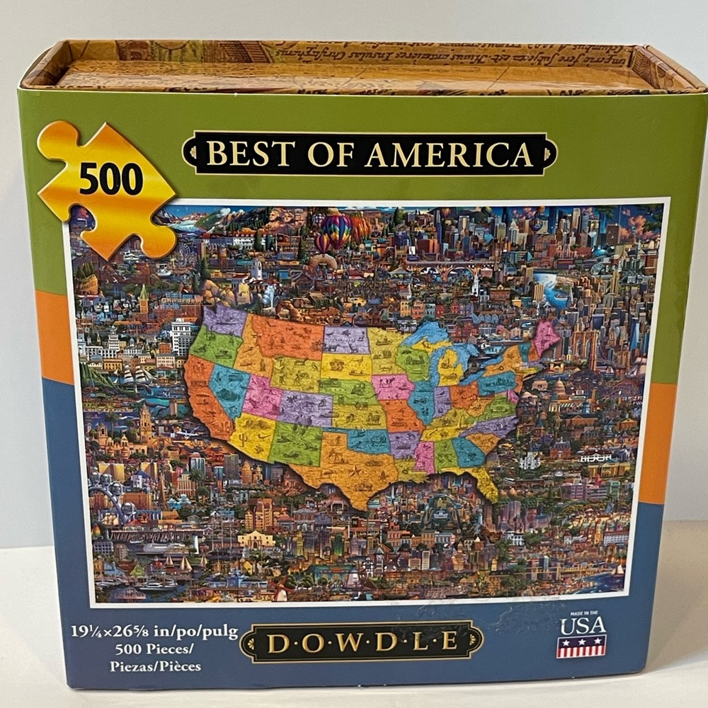Eric Dowdle 500 Piece Puzzle BEST OF AMERICA 19-1/4" x 26-5/8"